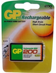 Batería 9V Recargable GP NiMH 200mAh