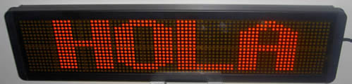Letrero Electr&oacute;nico 2 l&iacute;neas
